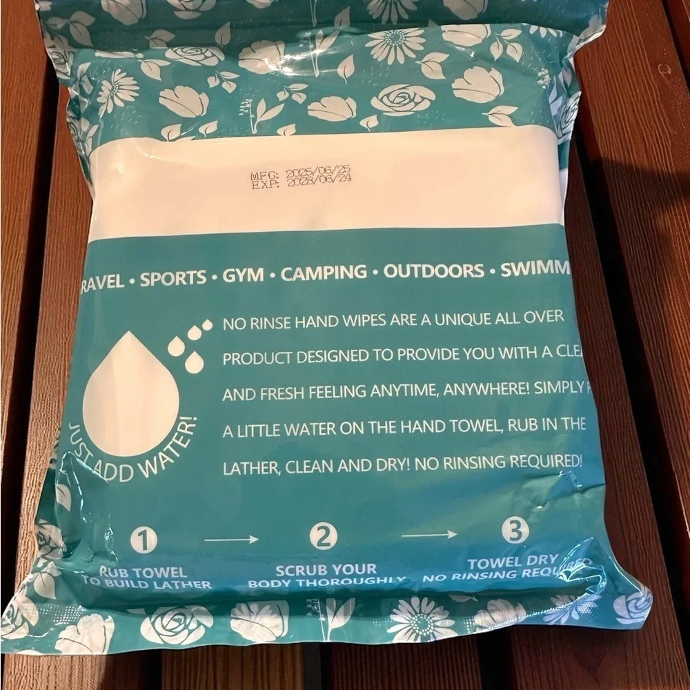 Rinse Free Hand Wash Towels Great For Camping Travel Gym Just Add Water